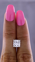 Collier solitaire en moissanite cultivée en laboratoire, couleur D, clarté VVS1, certifiée IGI, de 1 à 10 carats, modèle Aniva PC07, vente en gros