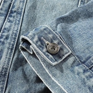 Oem Premium 2025 New High Quality Design Retro Men <b>Slim</b> Denim <b>Vest</b> Jacket Sleeveless Jean <b>Vest</b> Casual Denim <b>Vest</b> - Product Image 6