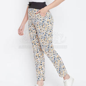 Pantalones de cintura media de ajuste regular para mujer, venta al por mayor, Pantalones de mujer de talla personalizada para uso informal - Product Image 2