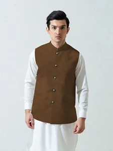 Dernière conception bon marché de gilet pour hommes pour la vente en gros, gilet de qualité supérieure, gilet pakistanais - Product Image 3