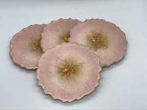 Sous-verres ronds en résine pour la protection de la table basse - Product Image 4