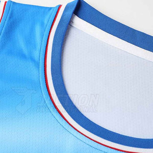 Uniforme de Baloncesto Personalizado de Alta Calidad, 100% Poliéster, Antibacteriano, de Secado Rápido, Transpirable, Diseño sin Mangas, Opción de Venta al Por Mayor - Product Image 4