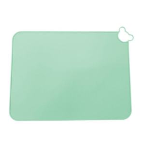 Rectangular Silicone <b>Placemat</b> Portable Foldable Hanging Holes Drainage Easy Store for Students' Tableware Modern Simple Design - Product Image 5