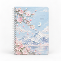 Individuelles Logo Hersteller Hardcover Anime Notizbuch Tagebuch Journal A5 Spiralblöcke für Schule Büro Kinder Mädchen Studenten