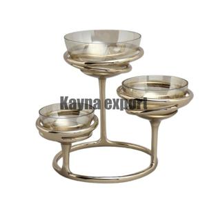 Venta Directa de Fábrica, Tazón de Servir Hecho a Mano en Metal Dorado Pulido, Moderno, Lujoso y Ecológico para Hoteles, Restaurantes y Fiestas - Product Image 6