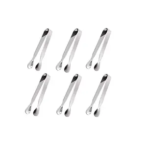 Herramientas de cocina Pinzas para ensalada de bloqueo de acero inoxidable Pinzas de silicona y utensilios de cocina y restaurantes Uso de boda real - Product Image 1