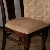 Chaise en bois massif, artisanale, élégante, confortable, meubles pour salle à manger, salon, chambre à coucher, hôtel