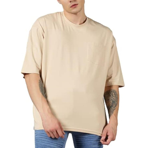 Surdimensionné 280 Gsm 100% Coton Spandex Lourd Goutte Blanc Street Wear T-Shirt pour Hommes et Femmes Doux et Confortable - Product Image 1
