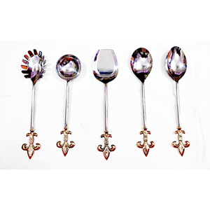 ชุดเสิร์ฟสลัดสแตนเลสพร้อมดีไซน์สับปะรดสำหรับบ้านโรงแรมชุดเสิร์ฟสลัด - Product Image 3