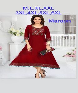 Femmes Anarkali Dernier design de mode Prêt à porter à bas prix avec longue robe indienne Kurti Vente en gros Alphanumero - Product Image 2