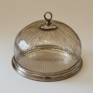 Elegant <b>Glass</b> <b>Dome</b> <b>With</b> Carved Wooden Base <b>Cake</b> <b>Stand</b> Artisan Handmade Offering Decorative Accent For Interiors - Product Image 3