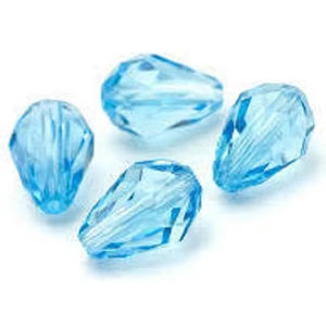 Dernière collection de pierres précieuses en vrac 100% aigue-marine naturelle poire à facettes coupe larme forme de goutte véritable taille calibrée pierres précieuses OEM - Product Image 1