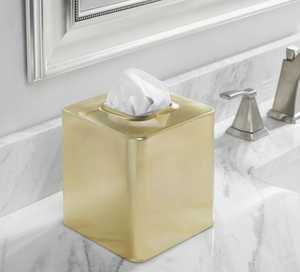 Alta demanda, cubierta de caja de pañuelos de latón hecha a mano de lujo, accesorio moderno para el hogar, soporte duradero para pañuelos, venta al por mayor del fabricante - Product Image 3