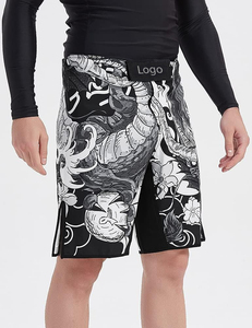 กางเกงขาสั้น MMA กางเกงขาสั้นออกกำลังกายผ้าโพลีเอสเตอร์น้ำหนักเบาออกแบบได้ตามต้องการ - Product Image 2