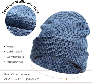 Unisex Custom Brand Unique Cable Knitted Lightweight Stylish <b>Slouch</b> Long <b>Beanie</b> Different Style with Extreme Comfort - Product Image 3