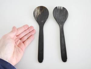 Cuillère à couverts élégante en corne naturelle, fabriquée à la main pour les couverts de l'hôtel et du restaurant, taille personnalisée par HF CRAFTS, vente en gros - Product Image 3