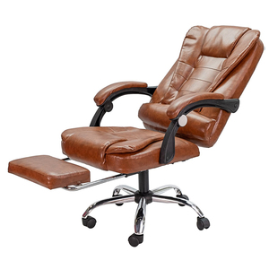 Silla de Oficina Contemporánea GAKJO-906 con Simili Cuero, Metal Cromado, y Características Ergonómicas para Mayor Comodidad - Product Image 1
