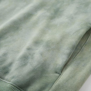 เสื้อฮู้ดดี้สีเขียวสำหรับผู้ชาย แบบสวมหัว มีเชือกผูก กระเป๋าจิงโจ้ สไตล์ลำลอง สตรีทแวร์ ผ้าฝ้าย 100% เป็นมิตรกับสิ่งแวดล้อม แห้งเร็ว - Product Image 4