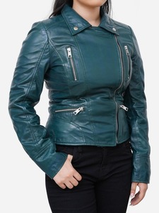 High-Quality Women's <b>Leather</b> <b>Jacket</b> | Elegant and Durable <b>Genuine</b> <b>Leather</b> <b>Jacket</b> for a Timeless Look - Product Image 3