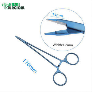 Portaagujas Manual Ryder de Alta Calidad, Micro Pinzas de 150 mm, Instrumento Quirúrgico Oftálmico de Aleación de Titanio, Aprobado por CE e ISO - Product Image 2