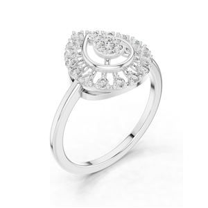 Bague pour femme en diamant de laboratoire 0,227 CT, clarté VVS-VS EF, options en or 18 carats, 14 carats, 10 carats et argent 925, or rose, jaune, blanc - Product Image 5