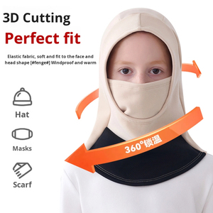Nuevo 2025 calidad profesional mujeres hombres pasamontañas fino 3 agujeros cara completa 00% poliéster logotipo personalizado esquí de invierno - Product Image 2