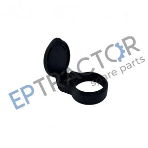 4 tapas protectoras de acero negro de 1.49" (38mm) para acopladores rápidos hidráulicos hembra, compatibles con el acoplamiento de tractor ISO 5675 - Product Image 2