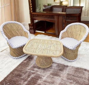 Coussin de luxe Table de salon fauteuil lot de 3 pièces pour extérieur mobilier de jardin intérieur au prix de gros - Product Image 2