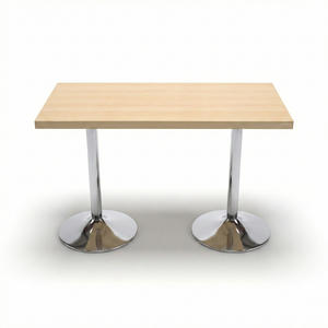 Customized <b>Wood</b> Top Restaurant <b>Dining</b> <b>Table</b> Cafe Furniture Bistro <b>Table</b> Coffee Shop <b>Table</b> with Metal <b>Leg</b> for 2-4 Seater - Product Image 3