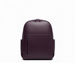 Sac à dos classique en cuir véritable pour femmes avec fermeture éclair, sac pour ordinateur portable et usage quotidien pour l'école et l'université - Product Image 1