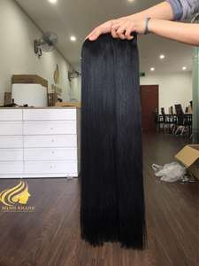 Extensiones de cabello liso alineado con cutícula vietnamita SDD negro azabache de alta calidad, sin enredos ni desprendimientos, precio al por mayor - Product Image 2