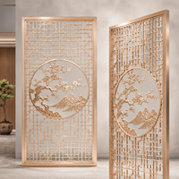 Paravent en aluminium gaufré, grille métallique personnalisée, design sculpté pour entrée et salon, fabriqué en Chine continentale