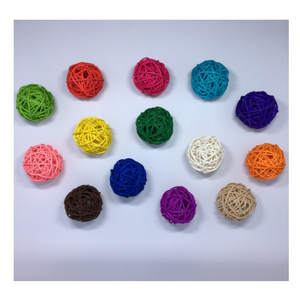 Bola de ratán hecha a mano para exhibición de calcetines de ratán, diseño 100% Bola de ratán, perfecta para decoración navideña y abalorio de árbol - Product Image 3