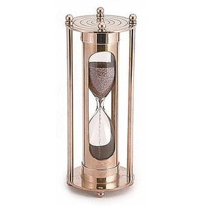 Alta calidad hecho a mano náutico latón arena temporizador brújula diseño único reloj de arena de Metal para mesa marítima calidad promocional - Product Image 5