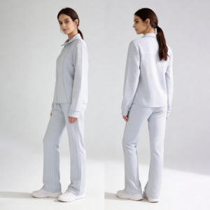 Pantalon de sport long pour femme, coupe régulière, respirant, coupe-vent, séchage rapide, jambe large, avec poche latérale, personnalisable, streetwear, extérieur - Product Image 3