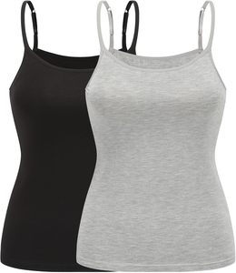 Camisoles pour adultes avec logo personnalisé débardeurs en mélange sergé de coton respirant tissu doux pour la peau grande taille pour adolescents - Product Image 2