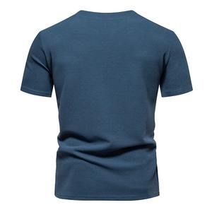 T-shirt à manches courtes pour homme, col en V, texture estivale, design élégant, décontracté, quotidien, streetwear, hip hop, haut, tee-shirts - Product Image 3