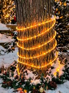 Incantevole Luce LED a Forma di Bastoncino di Zucchero da 10 Metri, Decorazione Natalizia Magica Bianco Caldo per Giardino, Halloween e San Valentino - Product Image 5