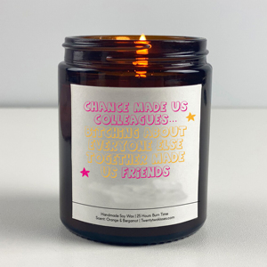 เทียนหอมถั่วเหลืองทำมือสุดหรูเหยือกแก้วสีชมพูขุ่นสำหรับตกแต่งบ้านวันเกิดคริสต์มาส - Product Image 1