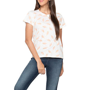 Camiseta de Algodón de Manga Corta para Mujer al por Mayor, Camiseta de Mujer Sostenible de Alta Calidad, Transpirable y de Secado Rápido - Product Image 3