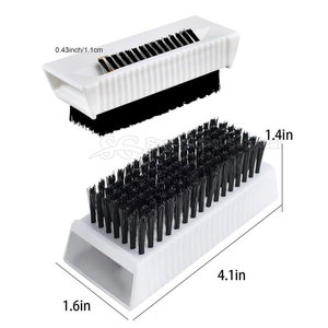 Brosse de nettoyage pour ongles en nylon légère et durable, poils flexibles, poignée ergonomique, qualité A+ pour un nettoyage en douceur - Product Image 2