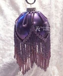 ตกแต่งแฟชั่นคริสต์มาสลูกปัดบอลครอบคลุมผู้จัดจำหน่ายจำนวนมากและผลิตโดยเครื่องตกแต่งอินเดียทำในประเทศอินเดียเพื่อคุณภาพที่ดีที่สุด - Product Image 3