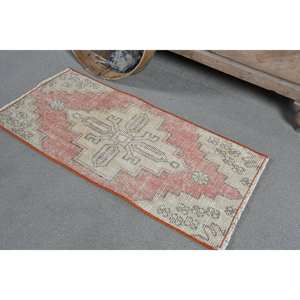 Alfombra de lana turca Vintage de 140x280 pies, alfombra Bohemia rústica roja y Beige con respaldo de látex, retales rectangulares grandes para pasillo de 10mm - Product Image 5