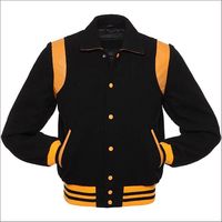 Blousons universitaires vintage pour hommes, style urbain, à boutons, en polyester/coton, pour l'hiver, avec patchs chenille brodés personnalisés sur le devant