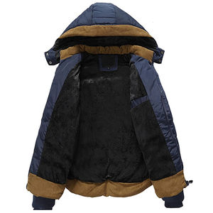 <b>Waterproof</b> Canvas <b>Puffer</b> <b>Jacket</b> <b>with</b> Customized Removable <b>Hood</b> Best Looking Loose Fit Custom OEM Para Jumper <b>Jacket</b> - Product Image 3