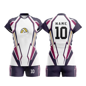 Conjuntos de uniformes de camiseta de voleibol totalmente sublimados al por mayor, éxito de ventas para adultos, servicios OEM disponibles - Product Image 3