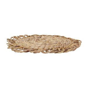Handmade Modern Flower Water Hyacinth <b>Woven</b> Tablemat Set Rattan DHT HANDICRAFT VIETNAM Dining Room Charger Home <b>Coasters</b> Pad - Product Image 4