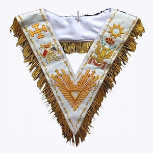 Collar de oficiales de calidad superior con logotipo personalizado bordado Masonic Regalia Rite Misraim - Product Image 2