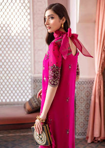 Costume pakistanais pour femmes - Chemise en soie georgette imprimée, dupatta et pantalon, tenue de soirée, robes ajustées de haute qualité pour femmes - Product Image 3