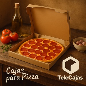 Caja para Pizza 40x40 cm (grande) de Color Marrón, Resistente y Apta como Caja para Envíos de Objetos Cuadrados y Planos con Protección UV - Product Image 3